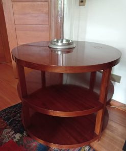 Mesa de apoyo redonda madera maciza