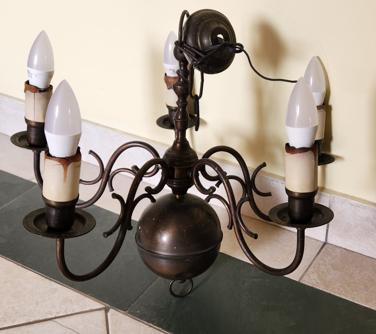 Lámpara de techo bronce