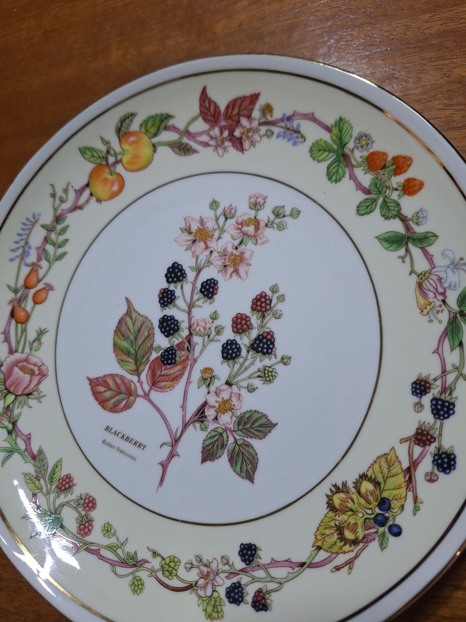 Plato decorativo porcelana Aynsley - Imagen 2