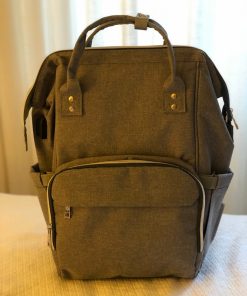 Mochila pañalera gris
