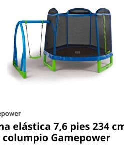 Cama elástica saltarina Gamepower 7,6 pies con columpio incorporado