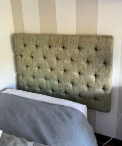 Respaldo 1 plaza capitoné verde