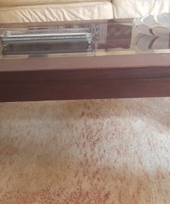 Mesa de centro madera y vidrio