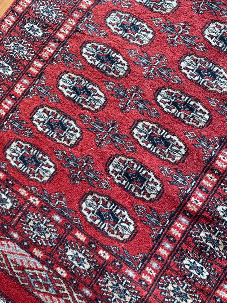 Alfombra lana fina burdeo - Imagen 2