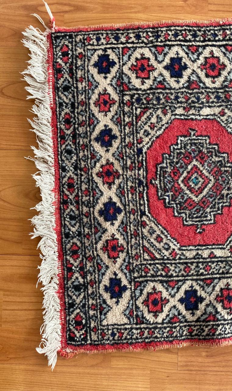 Alfombra lana fina tonos rojos - Imagen 3