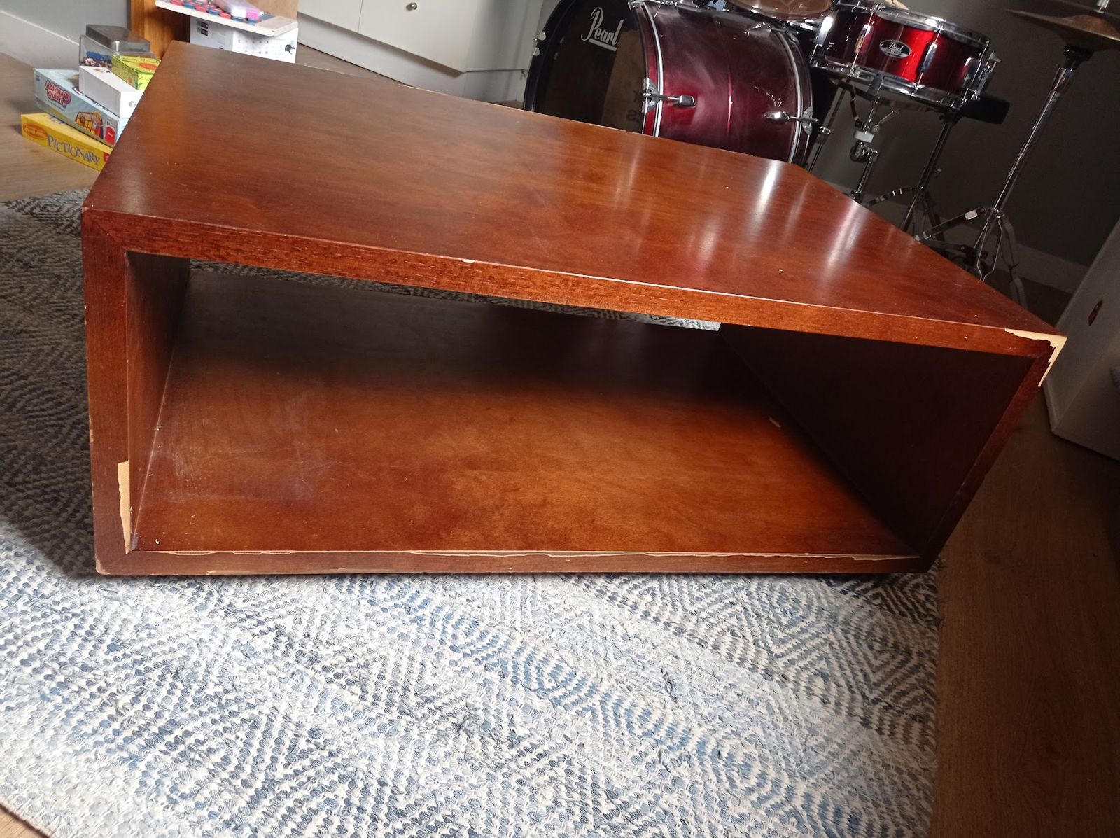Mesa de centro madera enchapada