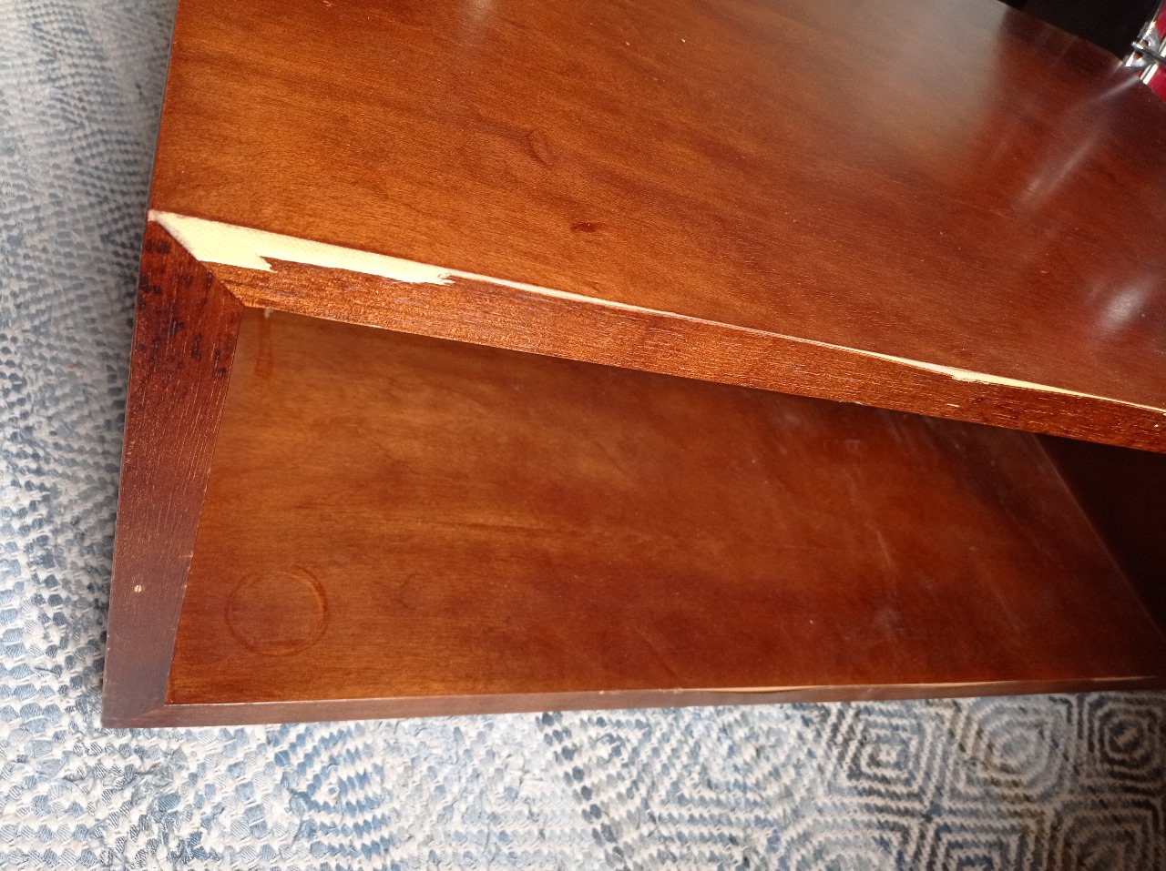 Mesa de centro madera enchapada - Imagen 6