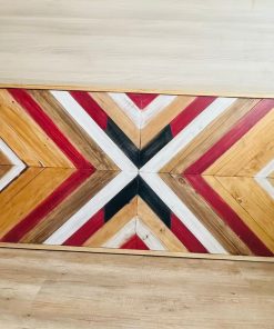 Respaldo madera geométrico King