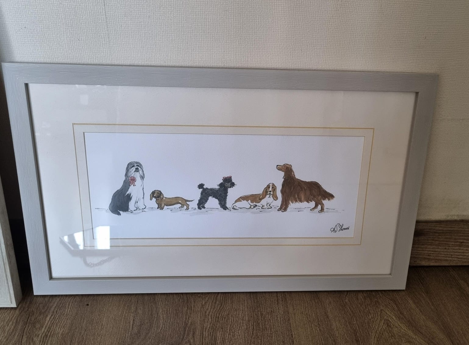 Par cuadros infantiles y set espejos - Imagen 3