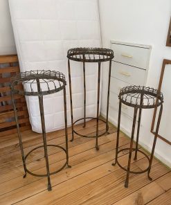 Set 3 pedestales de fierro