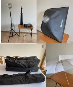 Kit de iluminación fotográfica para estudio Mircopro