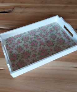 Bandeja desayuno floreada