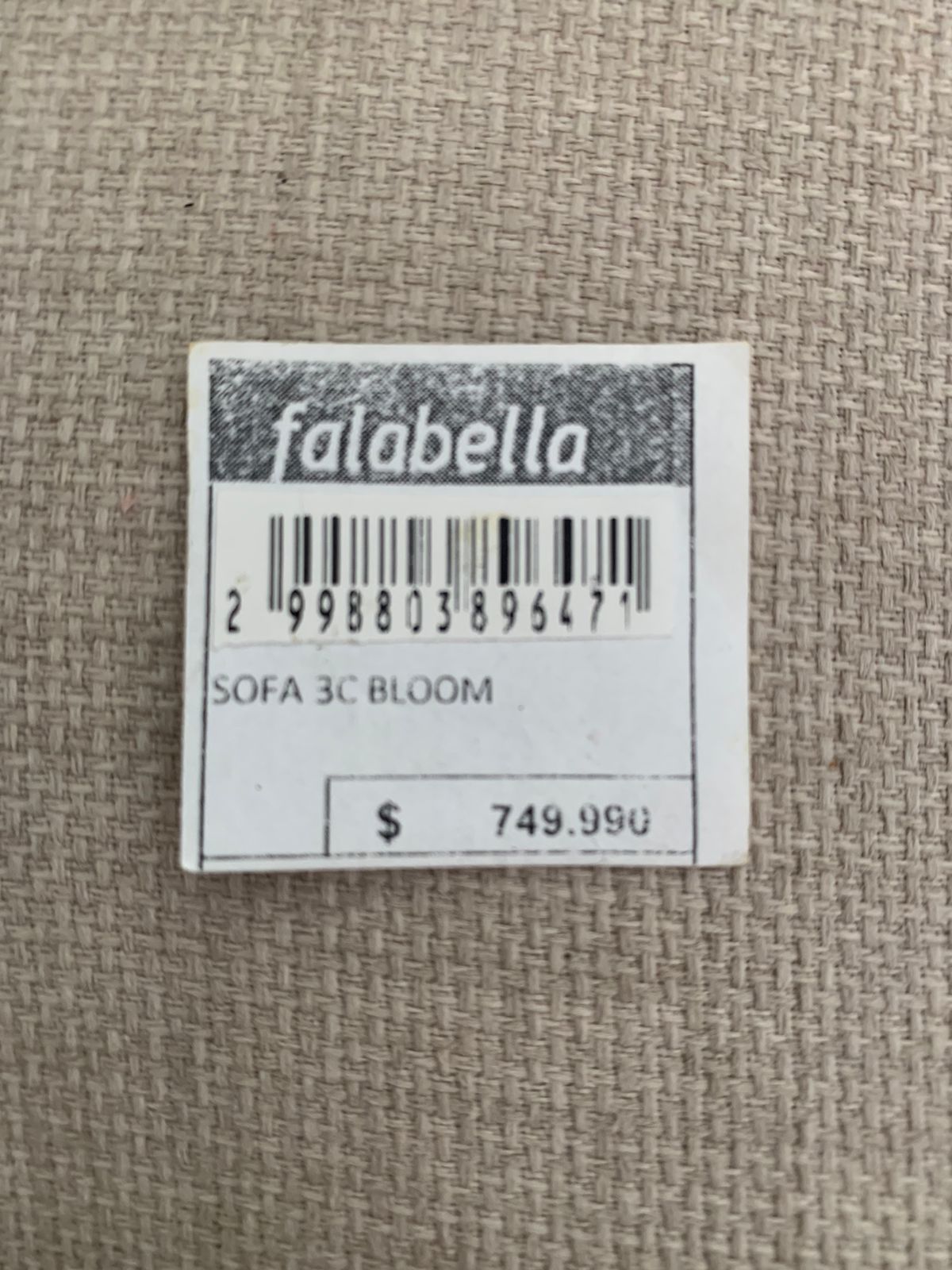 Sofá 3 cuerpos Falabella - Imagen 5