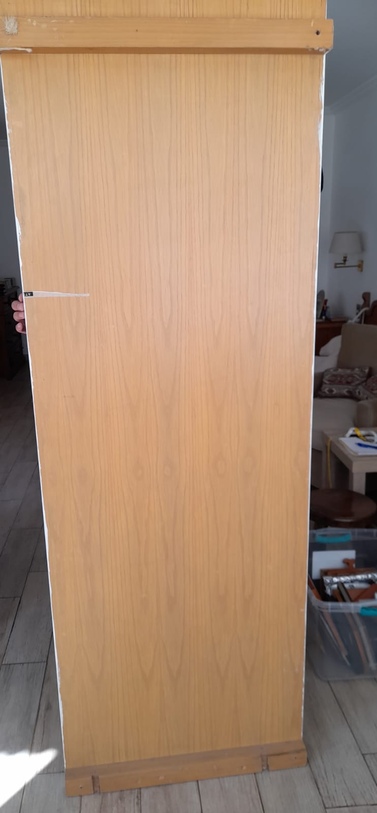 Espejo marco madera blanco - Imagen 2