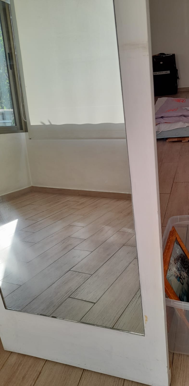 Espejo marco madera blanco - Imagen 4