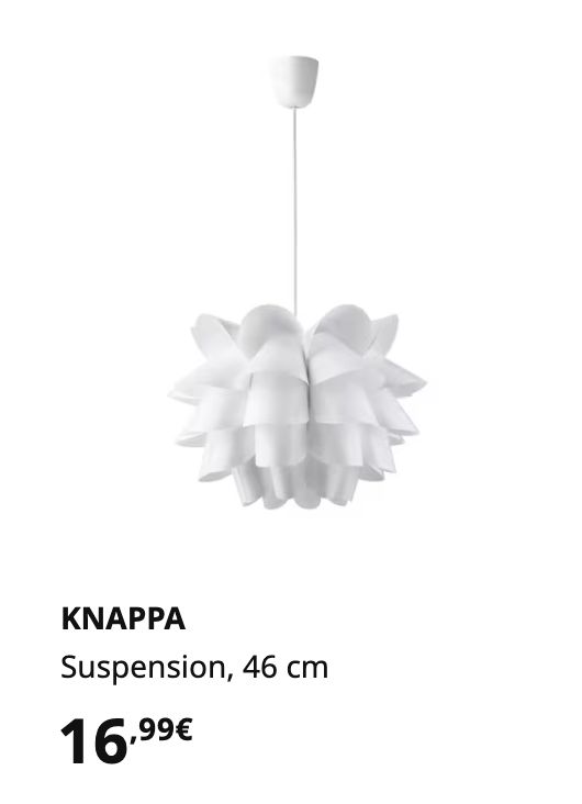 Lámpara colgante flor Ikea - Imagen 3