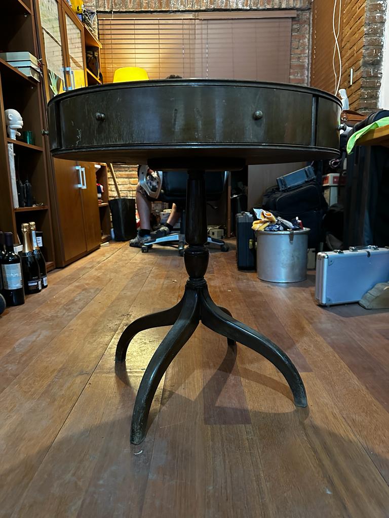 Mesa redonda costurero 4 cajones - Imagen 3