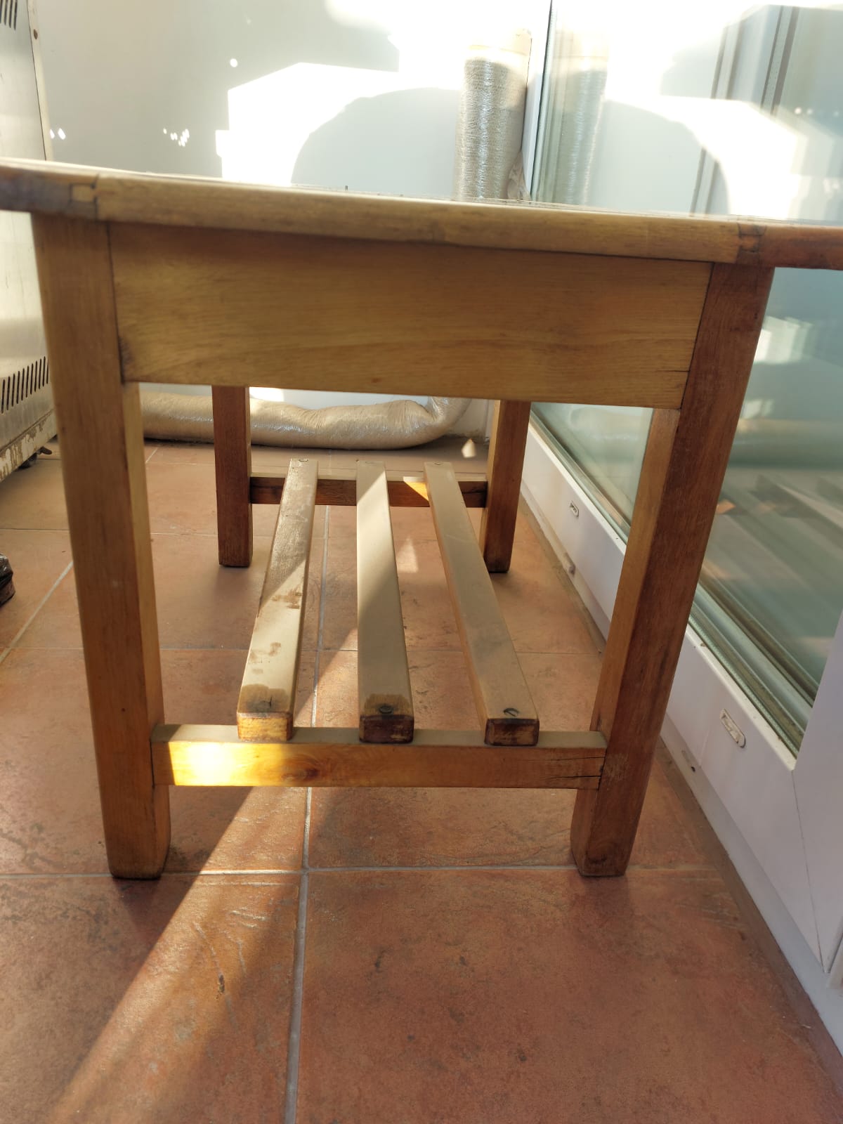 Mesa lateral madera y vidrio - Imagen 3