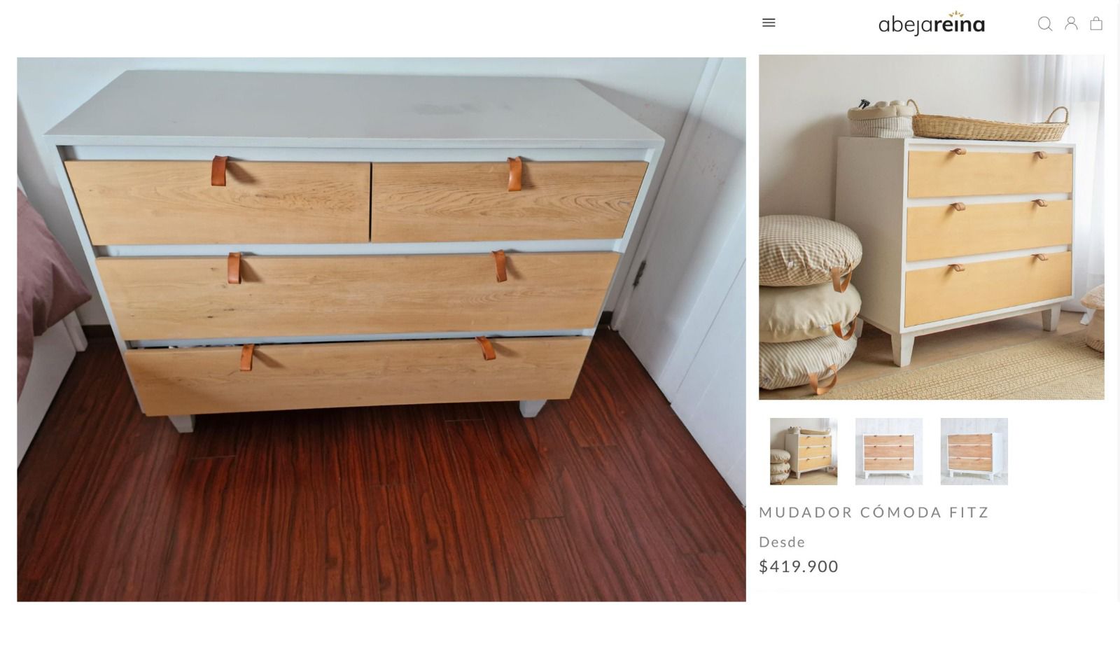 Cómoda mudador Abeja Reina - Imagen 6