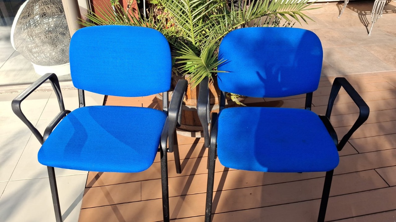 Silla visita ISO azul