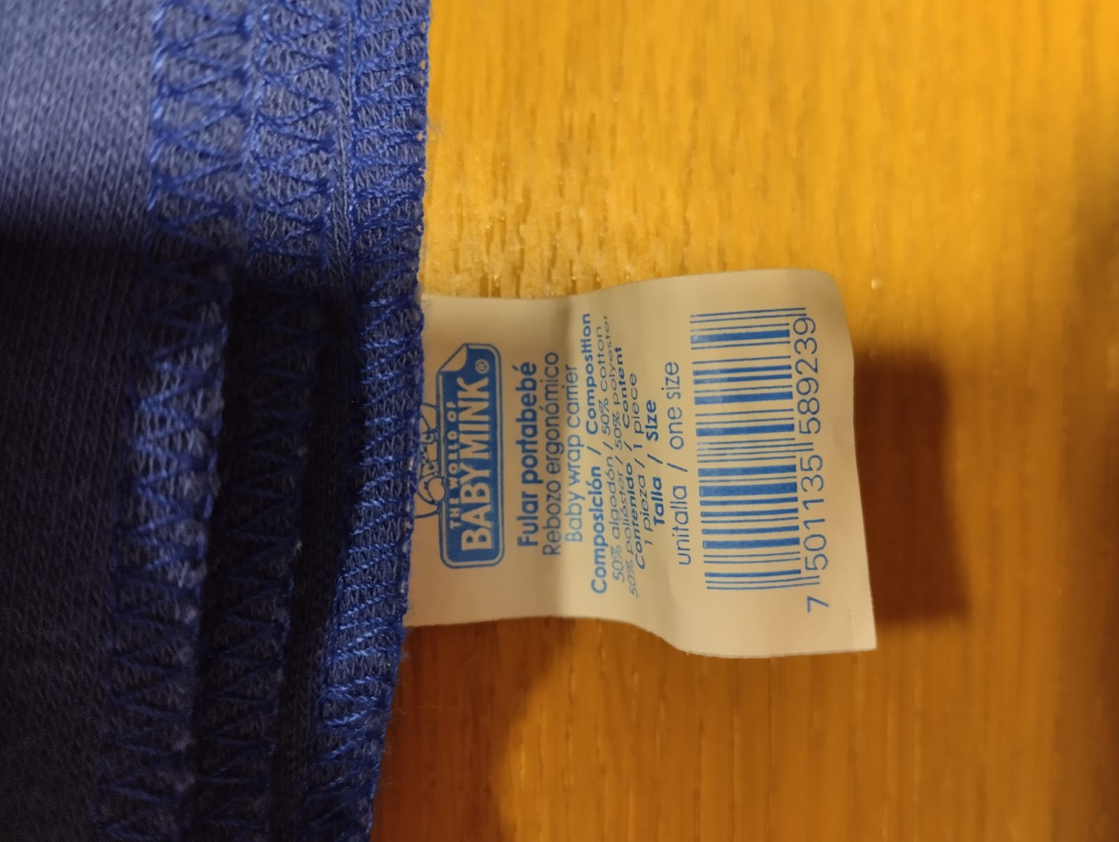 Fular de porteo Baby Mink - Imagen 2