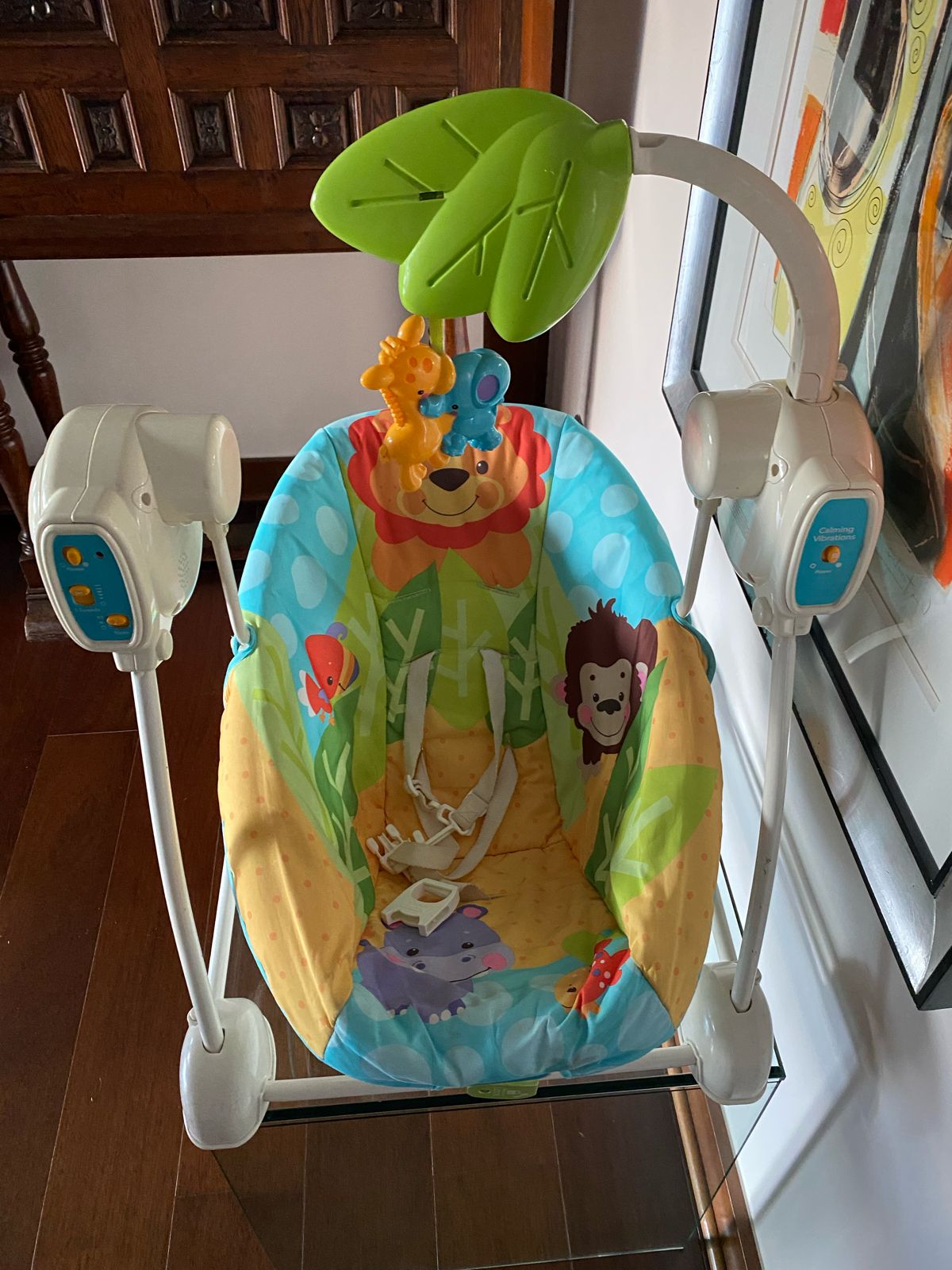 Silla mecedora león Fisher price - Imagen 4