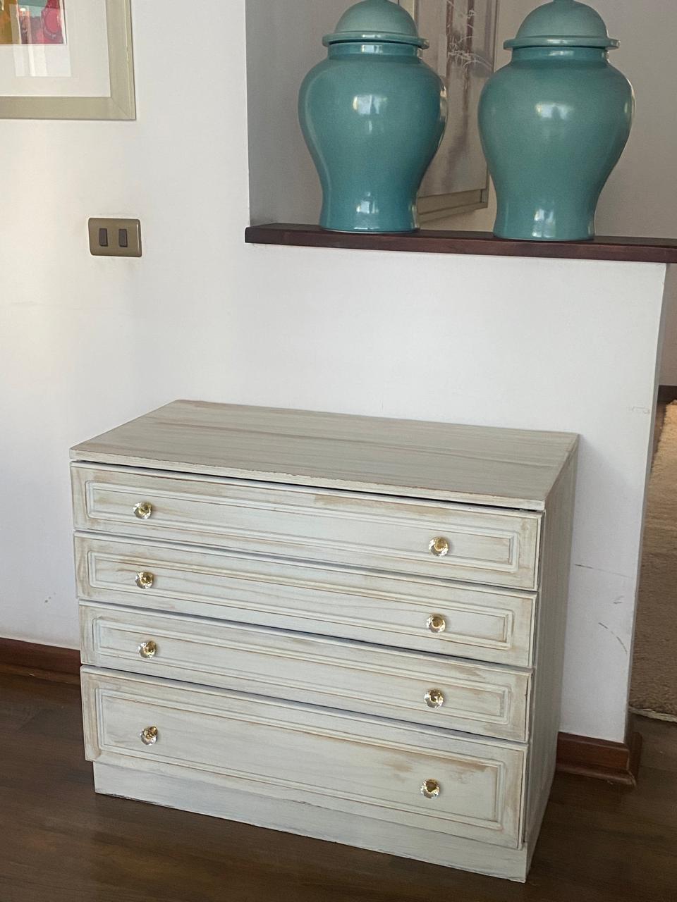 Cómoda de madera 4 cajones - Imagen 2