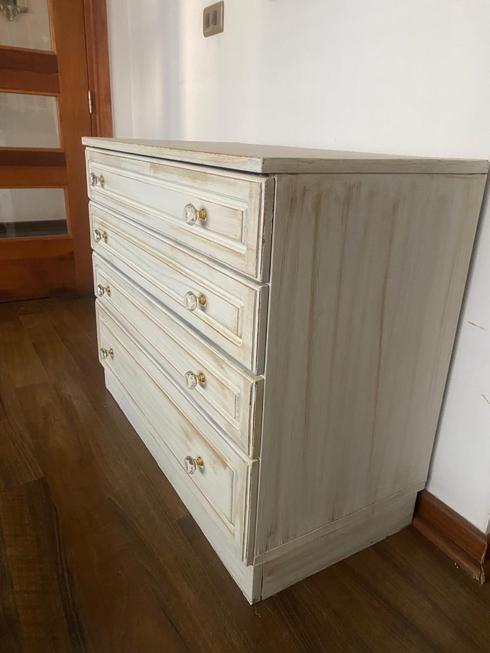 Cómoda de madera 4 cajones - Imagen 3