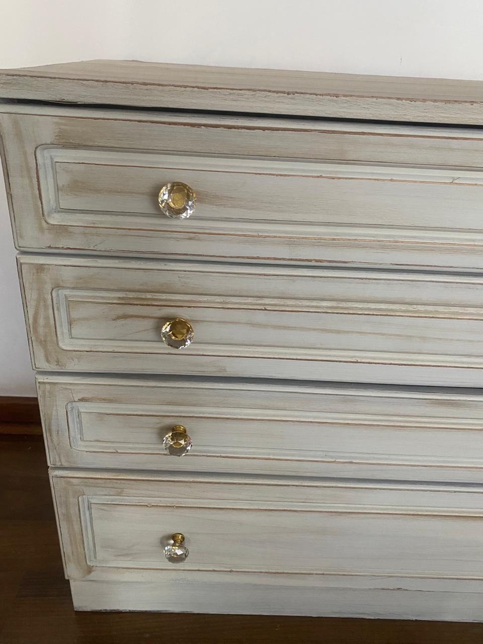 Cómoda de madera 4 cajones - Imagen 5