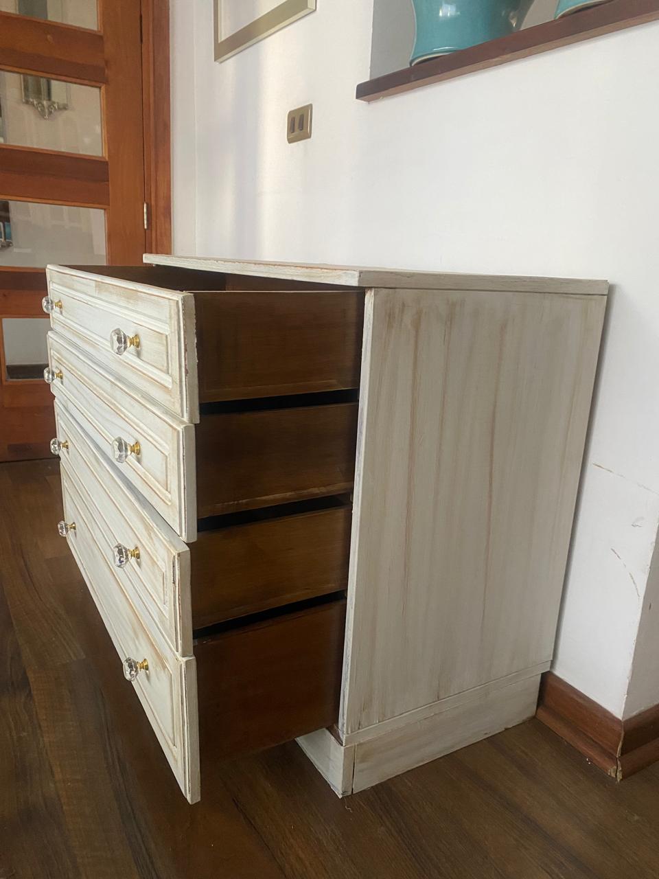 Cómoda de madera 4 cajones - Imagen 6