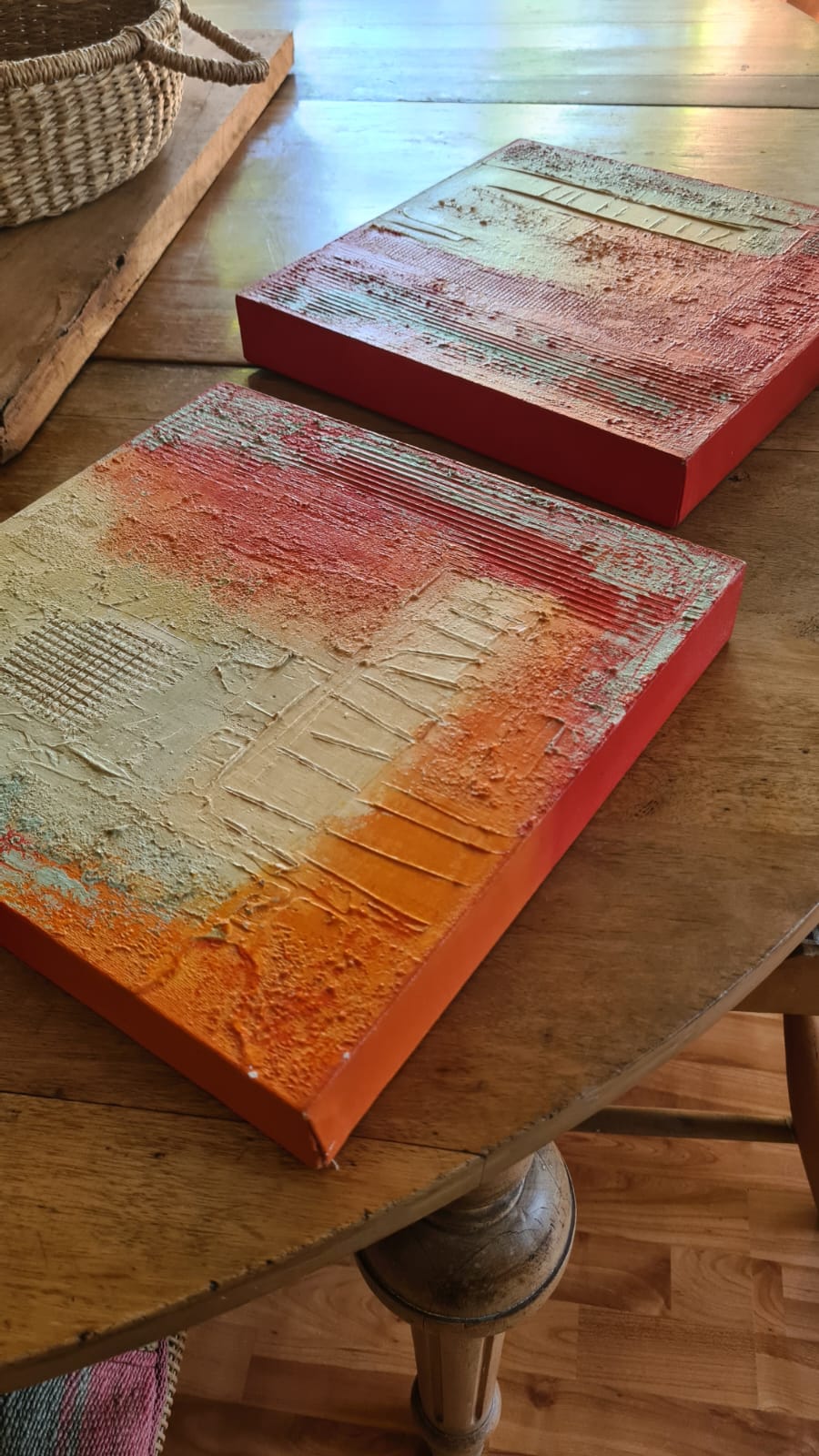 Par canvas tonos rojos - Imagen 5