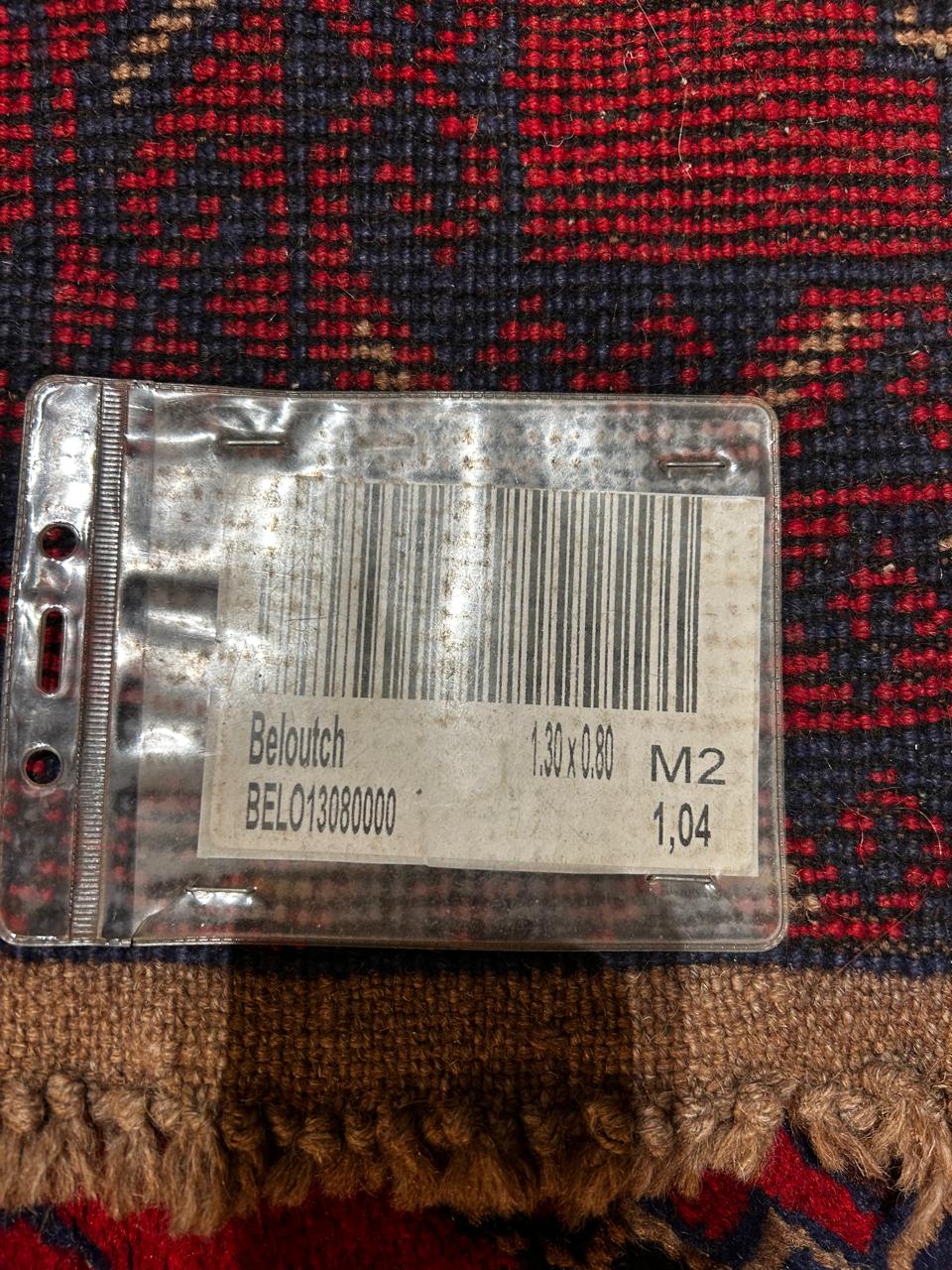 Alfombra Beloutch tonos rojos - Imagen 3