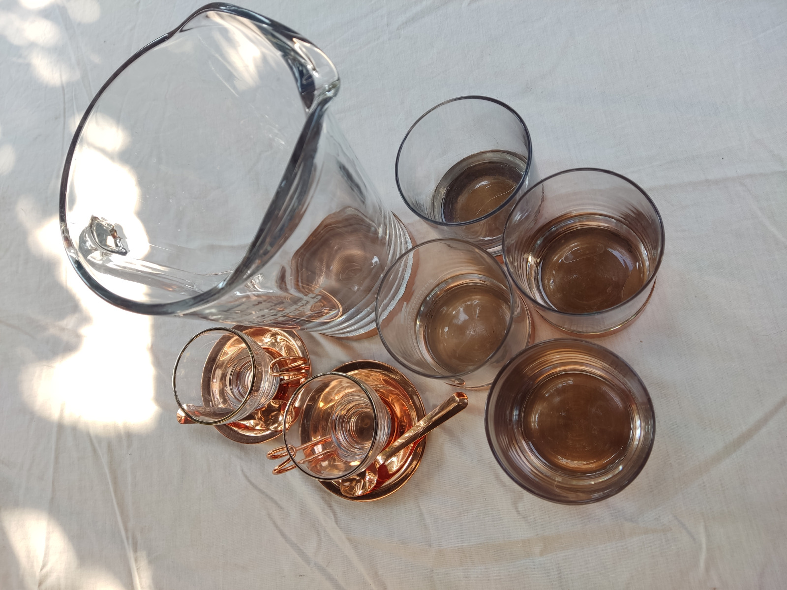 Juego de vidrio y cobre - Imagen 3