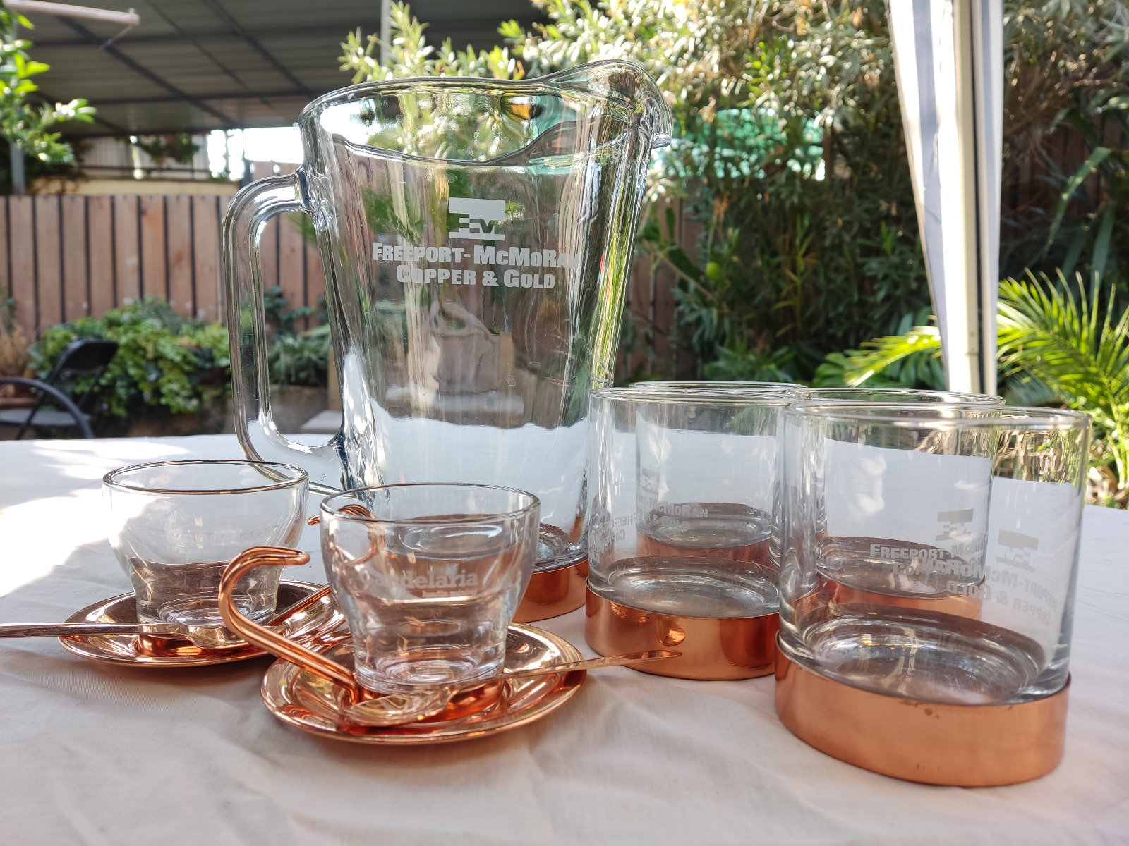 Juego de vidrio y cobre - Imagen 2