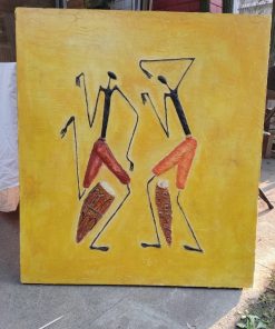 Cuadro músicos relieve