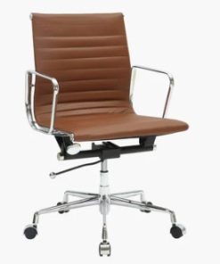 Silla de escritorio ejecutiva café