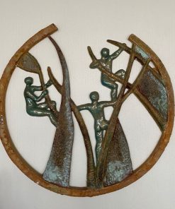 Escultura figura de pared