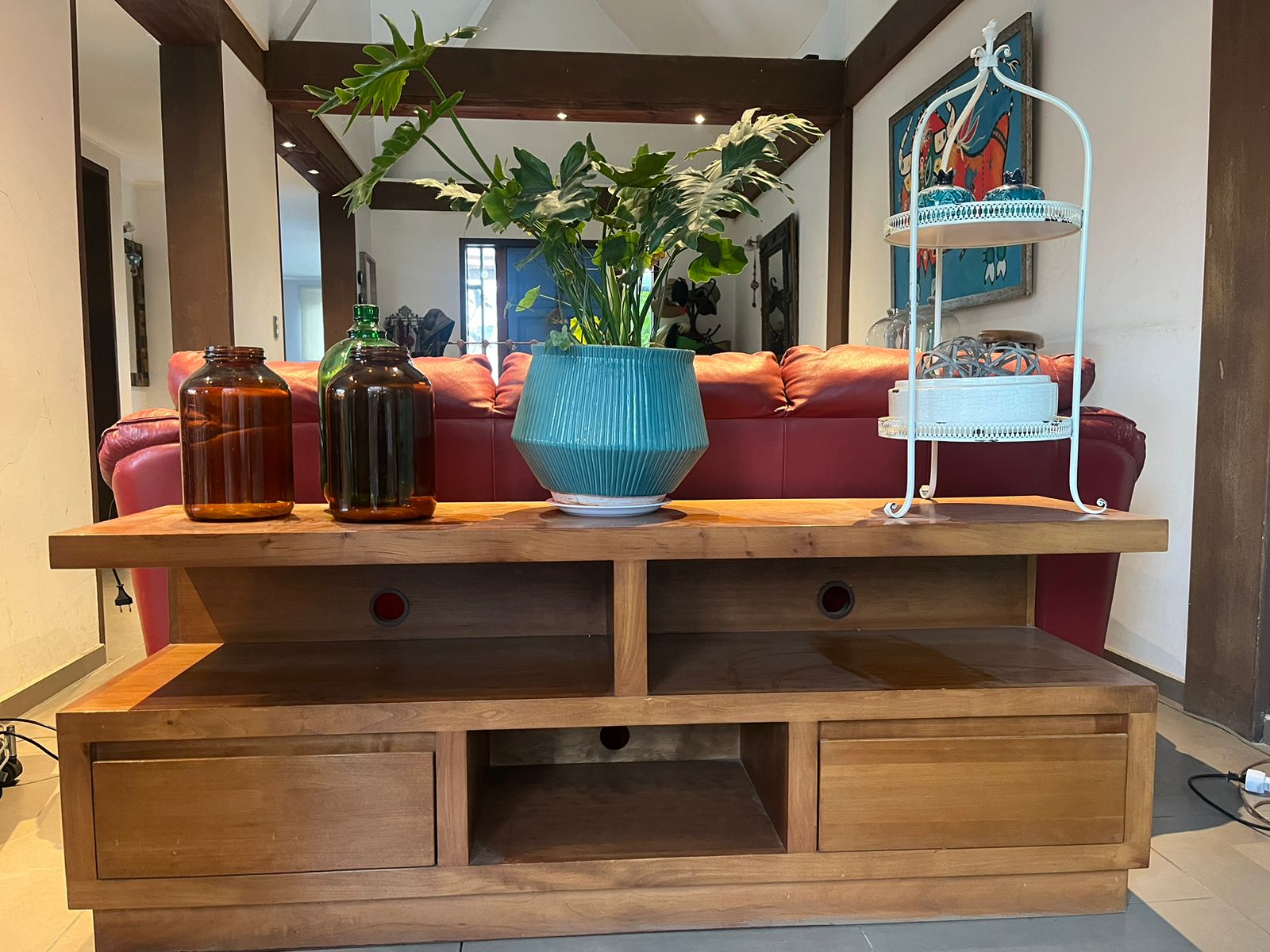 Rack TV de madera enchapado