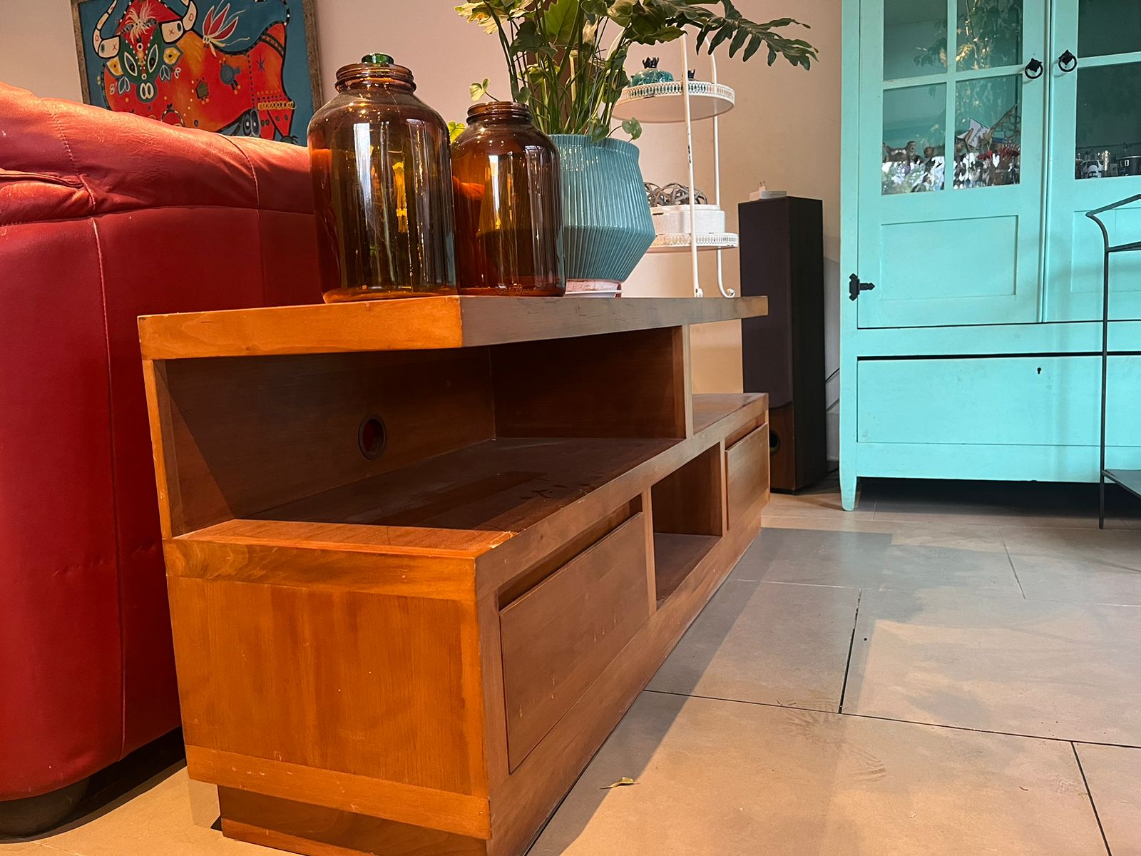 Rack TV de madera enchapado - Imagen 5