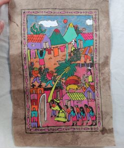 Cuadro Mexicano en corteza