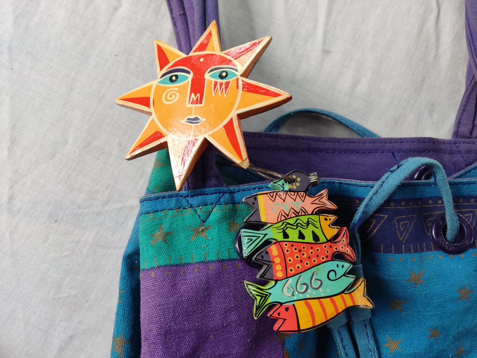 Bolsa de playa Laurel Burch - Imagen 3