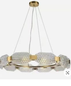 Lámpara colgante vidrio 9 luces