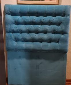 Respaldo 1,5 plazas capitoné azul