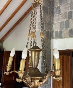 Lámpara de techo bronce Ormolú