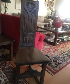 Juego 4 sillas talladas encina