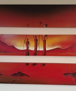 Cuadro tríptico acrílico