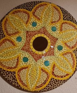 Cuadro mosaico redondo