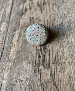 Anillo de plata 925 baño de oro 18 K con multipiedra