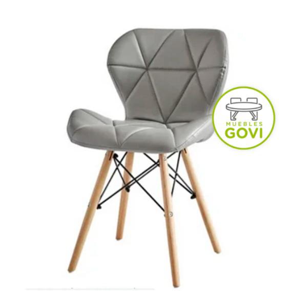 Juego 6 sillas comedor mariposa gris - Imagen 3