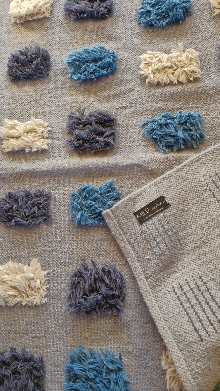 Alfombra azul Milu - Imagen 2